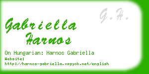 gabriella harnos business card